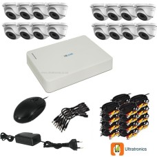 HIKVISION CCTV Kit - 16 Channel CCTV DIY camera system - 16 Dome Cameras