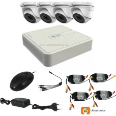 HIKVISION CCTV Kit - 4 Channel CCTV DIY camera system - 4 Dome Cameras