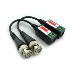 Video Balun Twisted CCTV Balun Passive Transceivers BNC Cable Cat5 CCTV Adapter - Per Pair