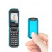 L8star Small Mini Flip Cell Phone BM60 (Black)