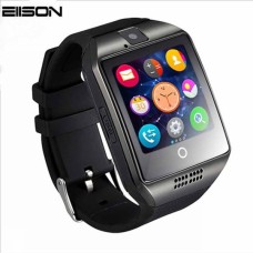 Q18 Smart Bluetooth Wristwatch - Facebook, Twitter, Sync SMS MP3 - Support Sim Card, TF Card - For IOS, Android Phone - Black