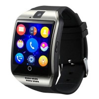 Q18 Smart Bluetooth Wristwatch - Facebook, Twitter, Sync SMS MP3 - Support Sim Card, TF Card - For IOS, Android Phone - Silver