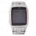TW810 - Beautiful 1.6 Inch Touchscreen Quad Band Wrist Watch Cellphone with Bluetooth FM MP3 /MP4 Steel Watch Band (Silver)