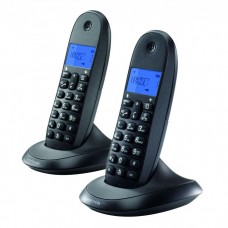 Motorola C1002LB+ Duo Cordless Phone - Twin Pack